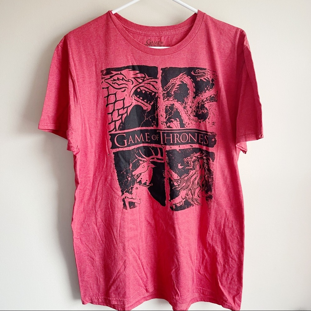 Games of Thrones Red Graphic Tee T-shirt